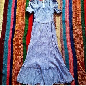 Pleated Coquette Midi Sundress